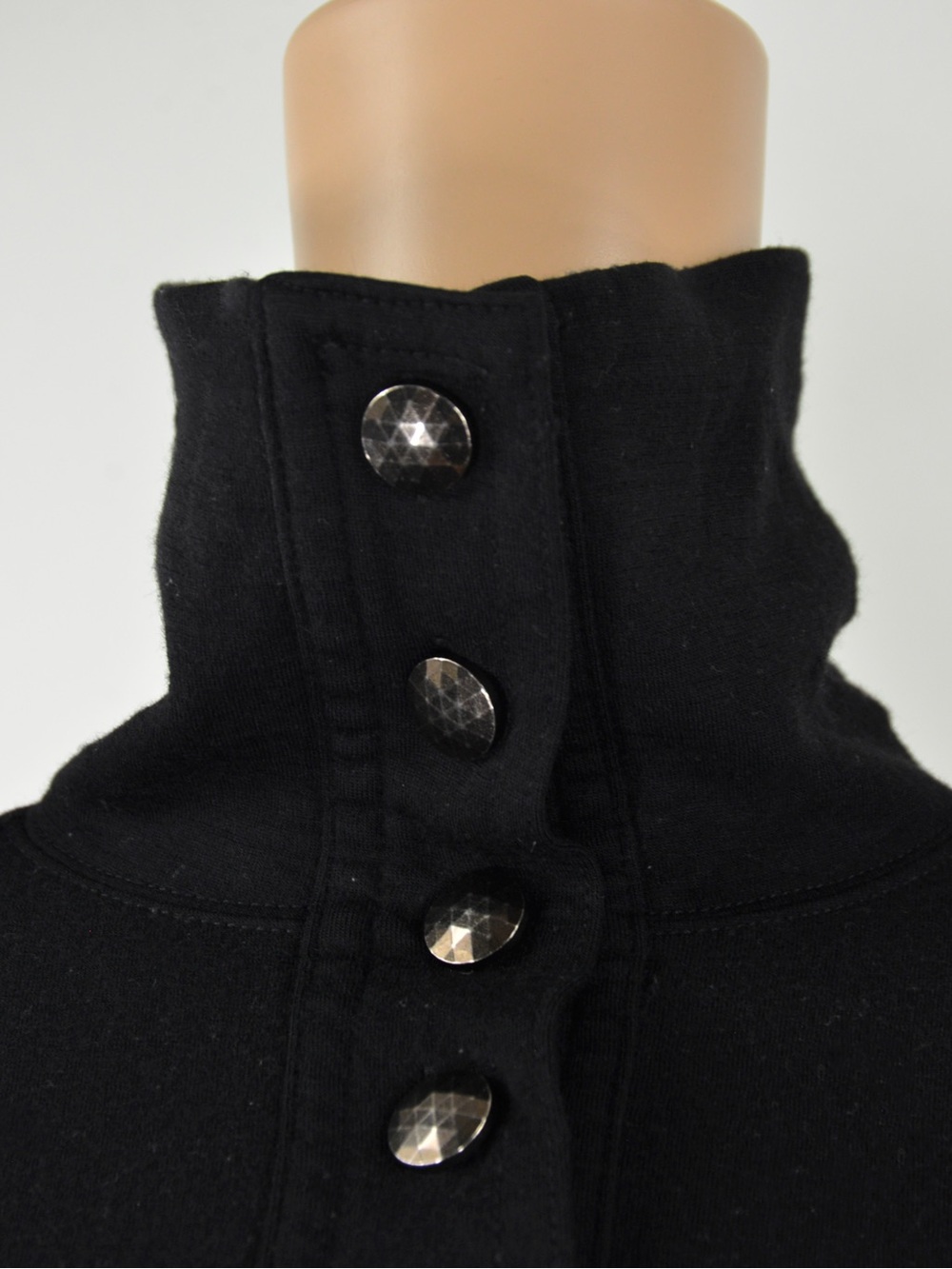 Vintage Marc by Marc Jacobs Black High Neck Convertible Polo Knit Top Y2K 00s - Picture 3 of 11